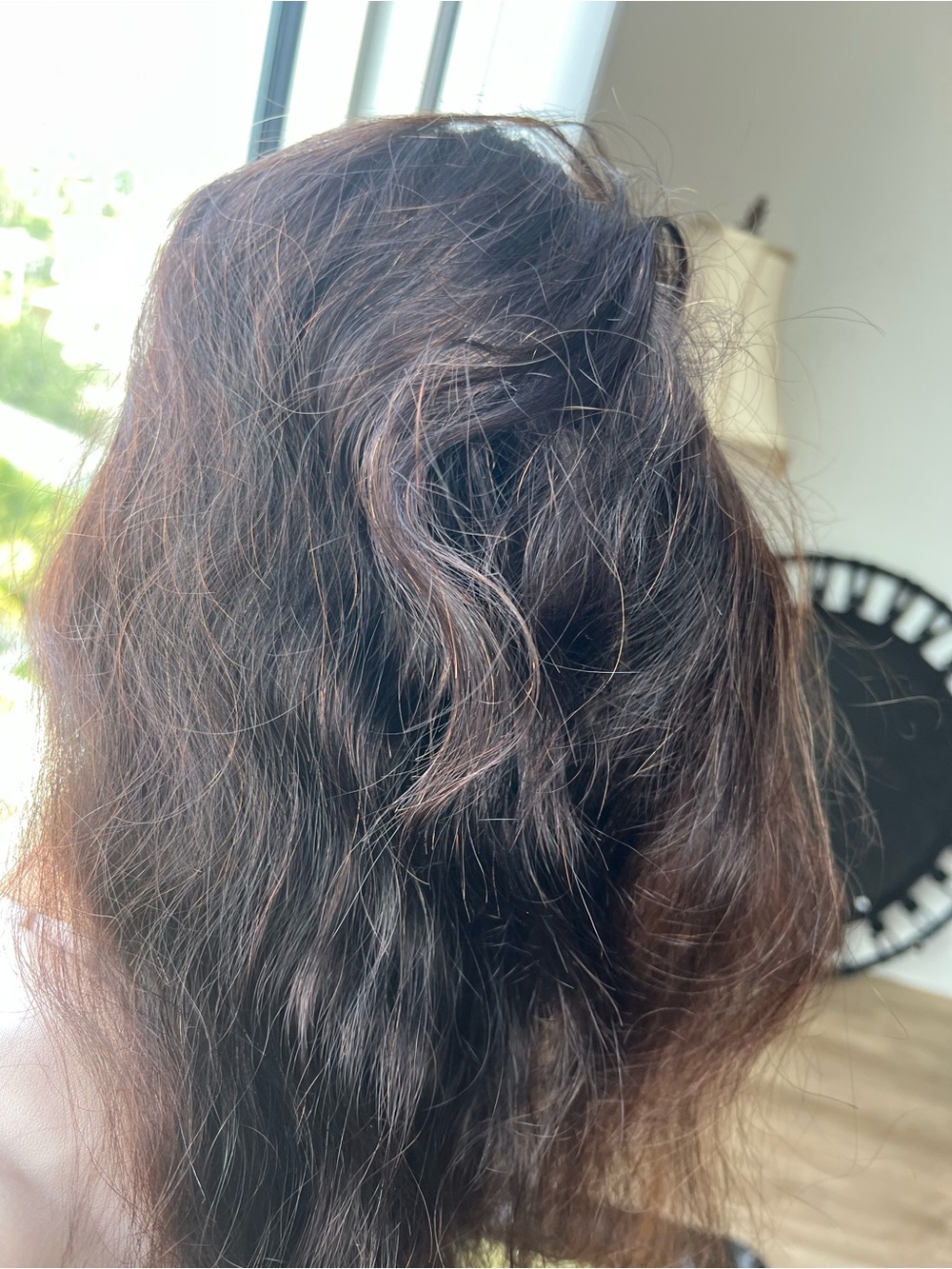 Human hair wig - Dark Brown - Picture 10 of 16